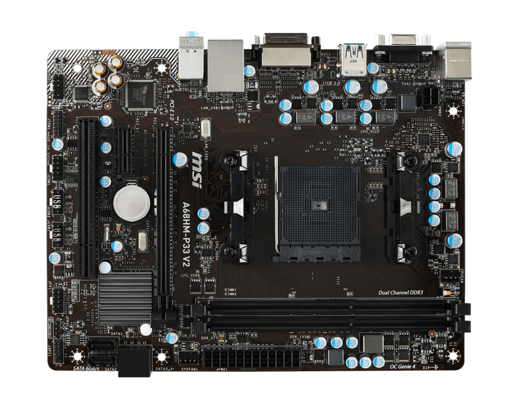 MSI A68HM-P33 V2 / FM2/FM2+ / AMD A68H / Dual 2xDDR3-2133 /