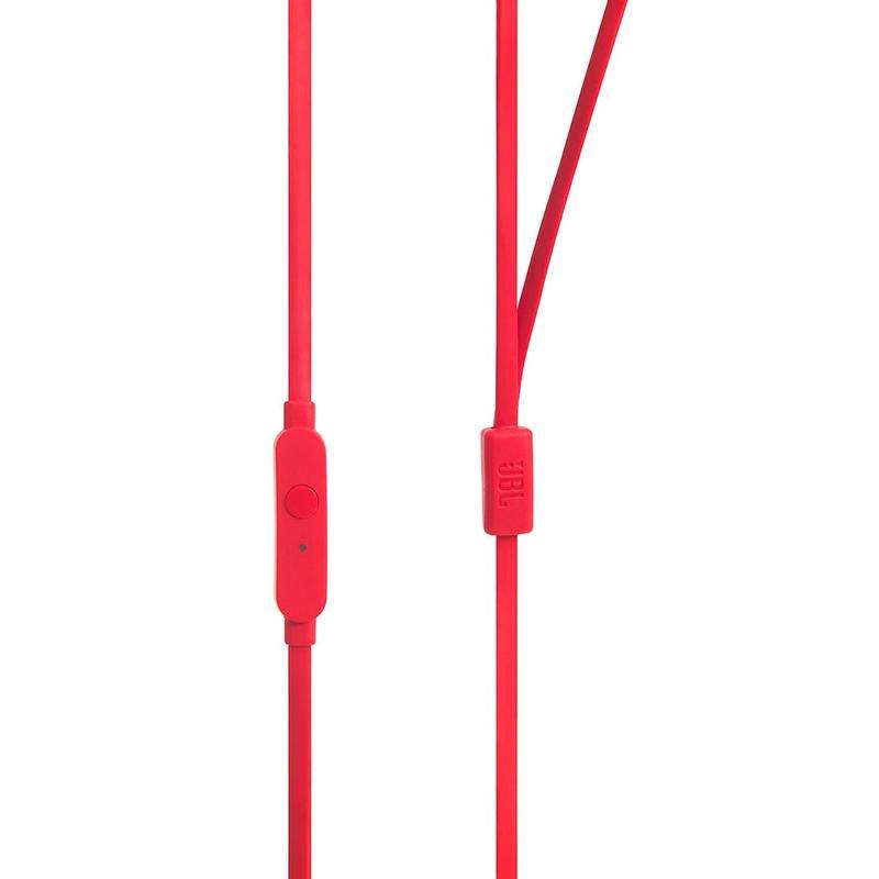 JBL T110 / In-ear / Pure Bass sound / Mic / Red