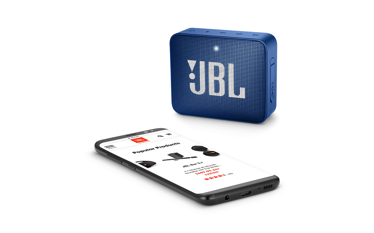 JBL GO 2 / 3W / Bluetooth / 730mAh / IPX7 / Blue