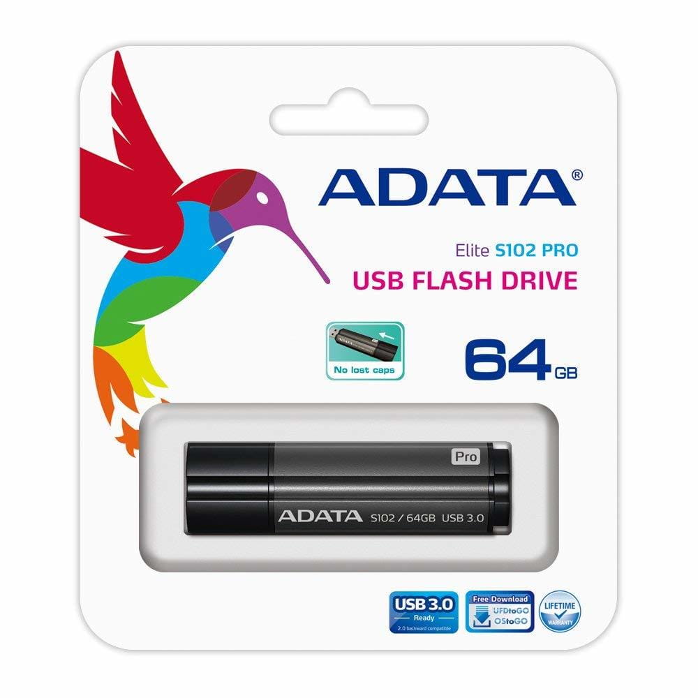 USB3.0 ADATA Superior S102 PRO / 64GB / Grey