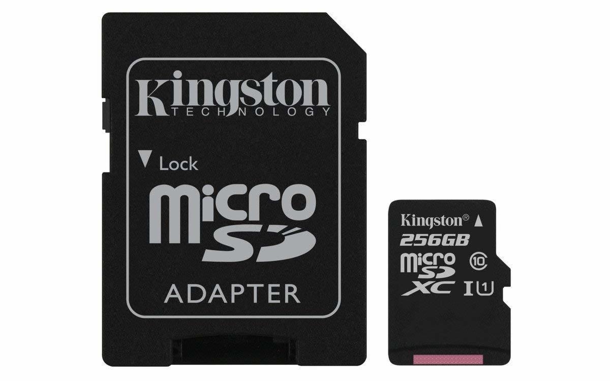 microSDHC Kingston Canvas Select 256GB / SD adapter / 400x / SDCS/256GB