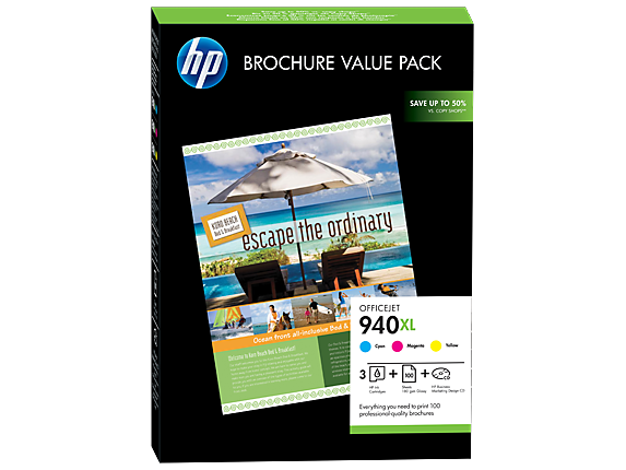 HP CG898AE / 940XL Pack of 3 cartridges  / YE + CY + MG / Color