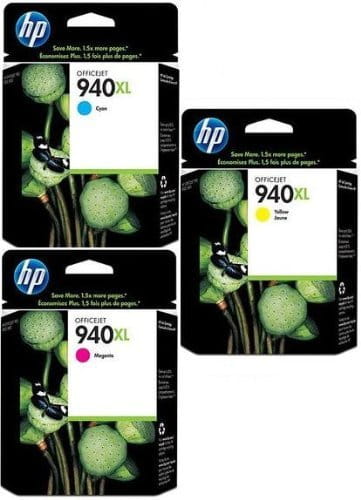HP CG898AE / 940XL Pack of 3 cartridges  / YE + CY + MG / Color