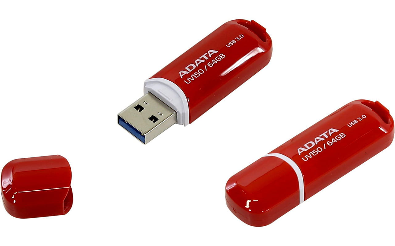 USB3.1 ADATA DashDrive UV150 / 64Gb / Red