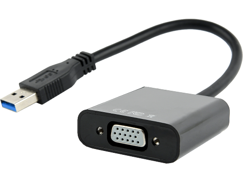 Adapter Gembird AB-U3M-VGAF-01 / Black