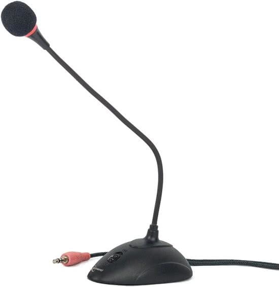 Mic Gembird MIC-205 / Flexible gooseneck / Black