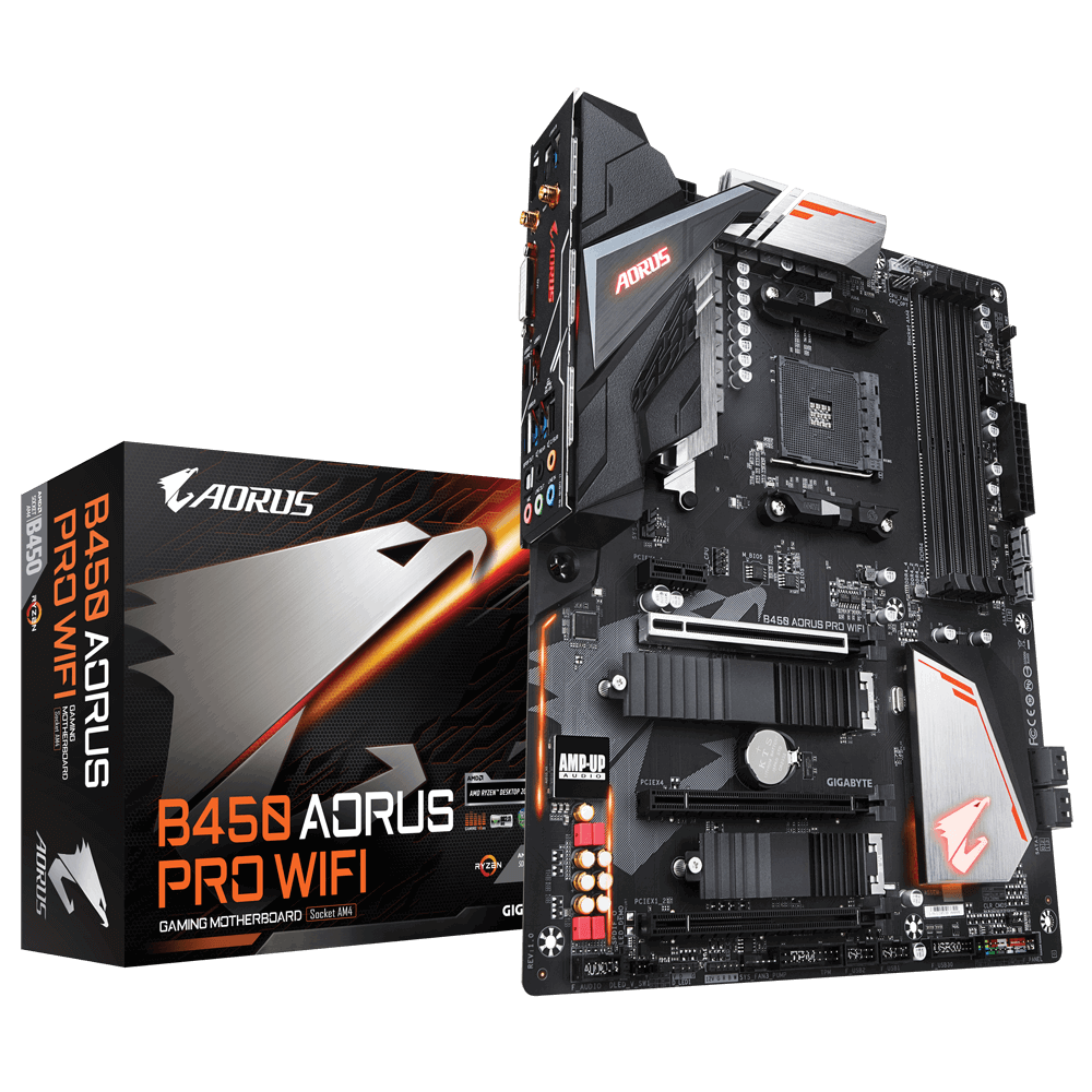 MB GIGABYTE B450 AORUS Pro / Socket AM4 / ATX / AMD B450 /