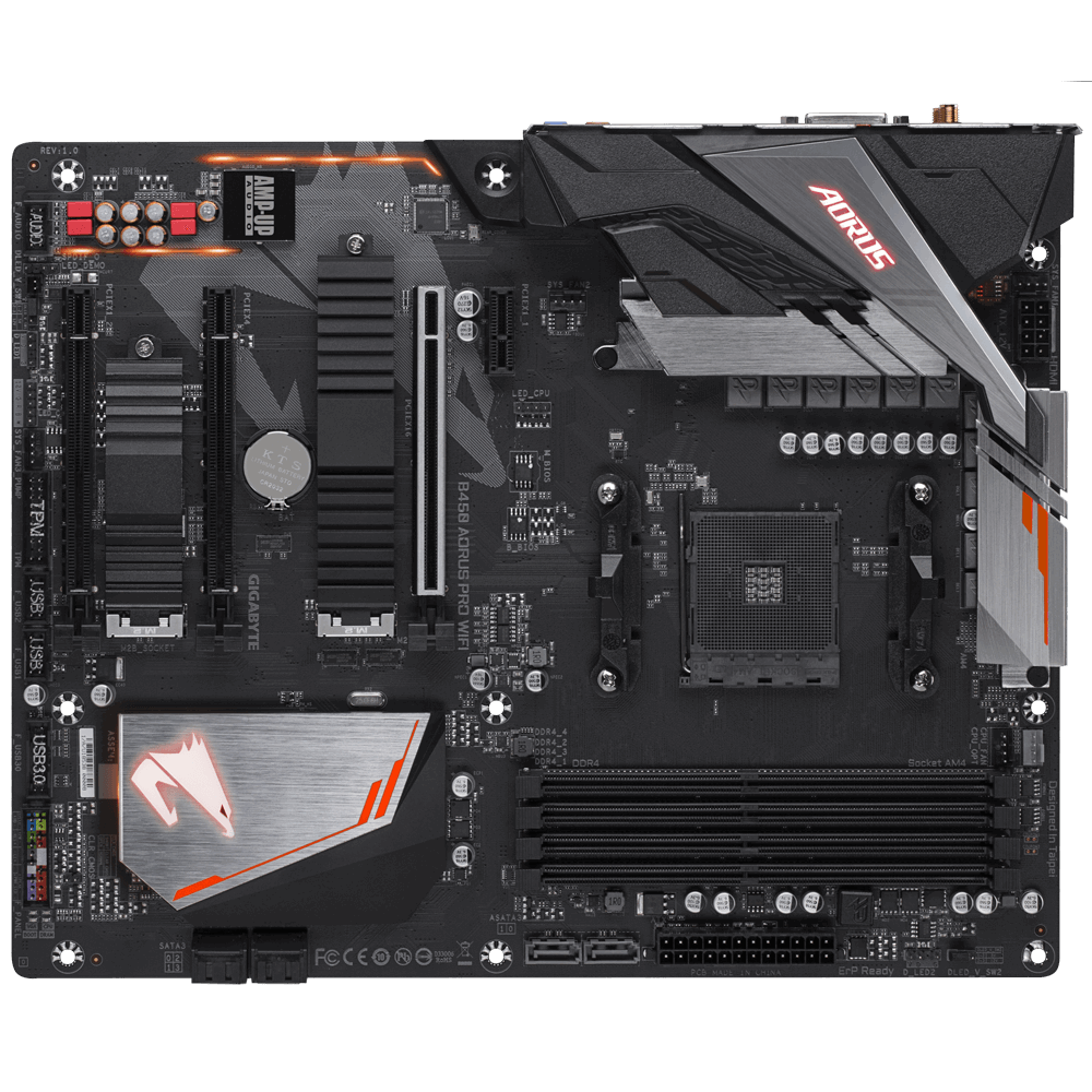 MB GIGABYTE B450 AORUS Pro / Socket AM4 / ATX / AMD B450 /