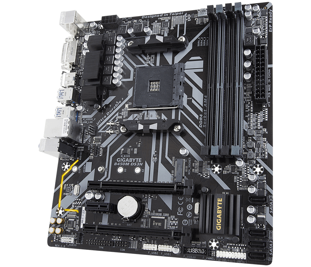 MB GIGABYTE B450M DS3H / AM4 / mATX / AMD B450 /