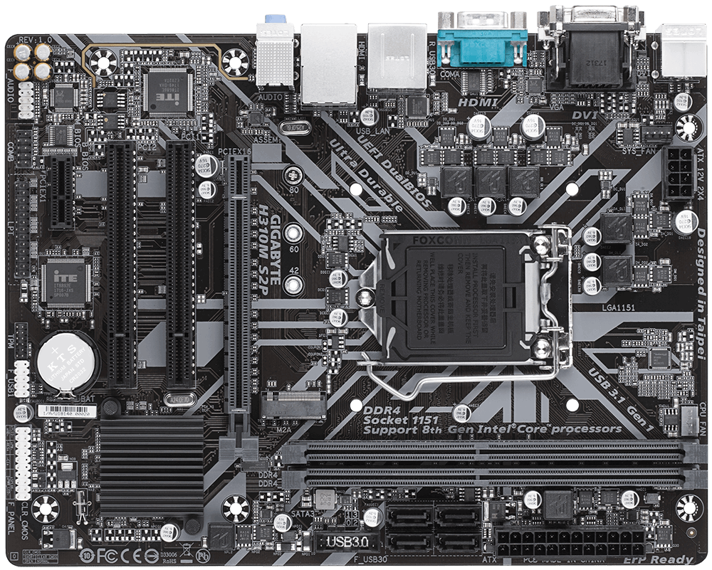 MB GIGABYTE H310M S2P / S1151 / mATX / Intel H310 /