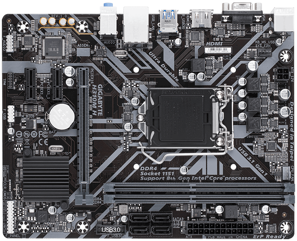 MB GIGABYTE H310M H / Socket 1151 / mATX / Intel H310 /