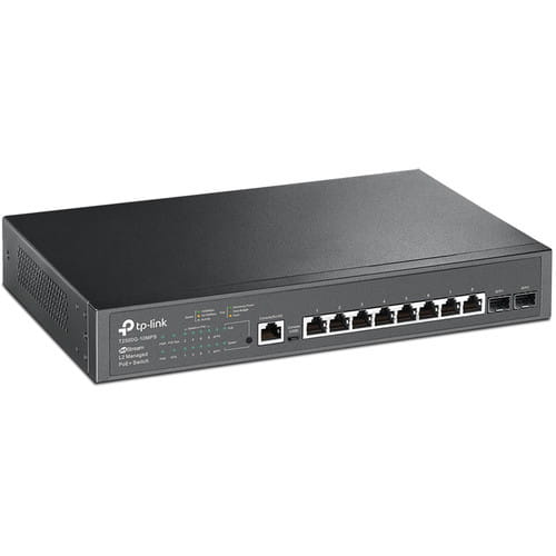 Switch TP-LINK T2500G-10MPS / 8-port Gigabit Managed PoE+ / 2 SFP /