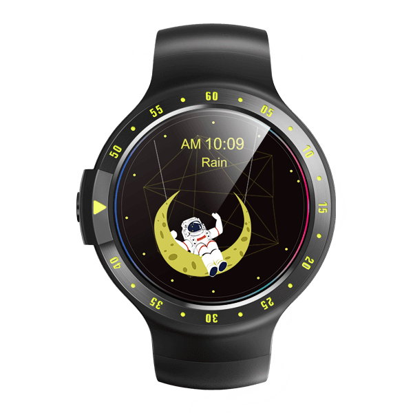 Ticwatch S by Mobvoi / 1.4" OLED Touch Display / 512MB / 4GB / Wear OS by Google / Black