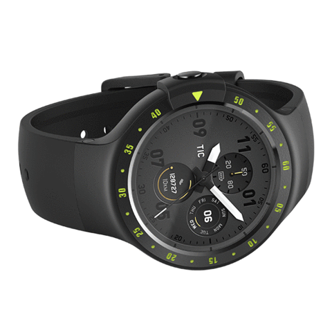Ticwatch S by Mobvoi / 1.4" OLED Touch Display / 512MB / 4GB / Wear OS by Google / Black