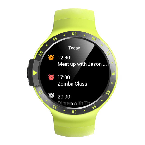 Ticwatch S by Mobvoi / 1.4" OLED Touch Display / 512MB / 4GB / Wear OS by Google / Yellow
