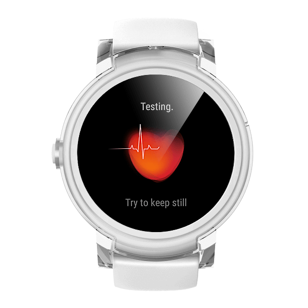Ticwatch E by Mobvoi / 1.4" OLED Touch Display / 512MB / 4GB / Wear OS by Google / White