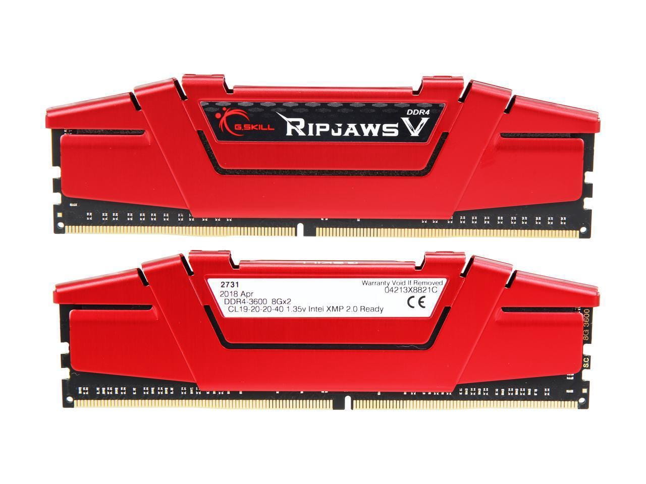 G.Skill Ripjaws V F4-3600C19D-16GVRB / KIT 16GB Red
