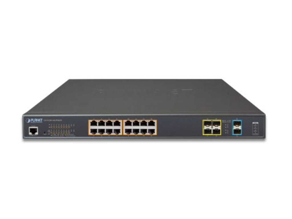 Switch Planet GS-5220-16UP4S2X / Gigabit Managed PoE+ /