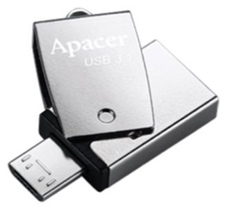 USB3.1 Apacer / 32GB / Swivel / AP32GAH750S-1 / Silver
