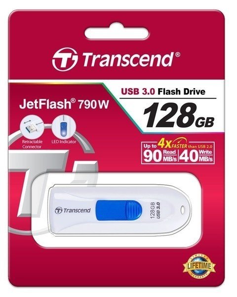 Transcend JetFlash 790 / 128Gb White