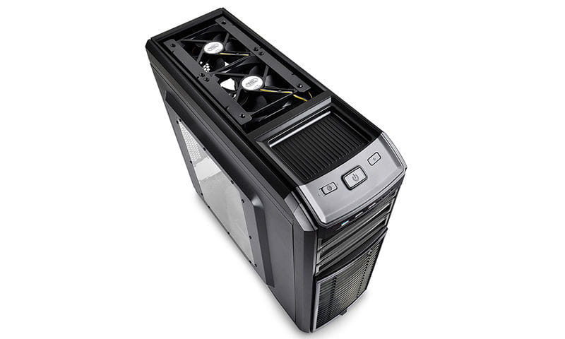 ATX Case Deepcool Kendomen / with Side-Window / without PSU / 5 fans pre-installed / Silver