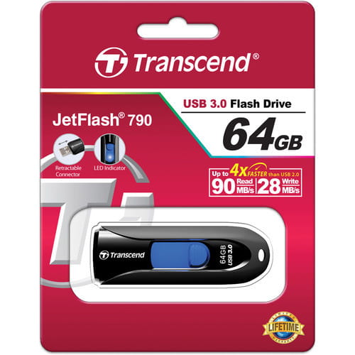 Transcend JetFlash 790 / 64Gb Black