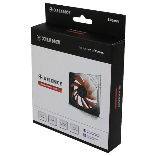 Case Fan Xilence XPF120 / PWM / 57.9CFM / 1500rpm / 21dBa / Red