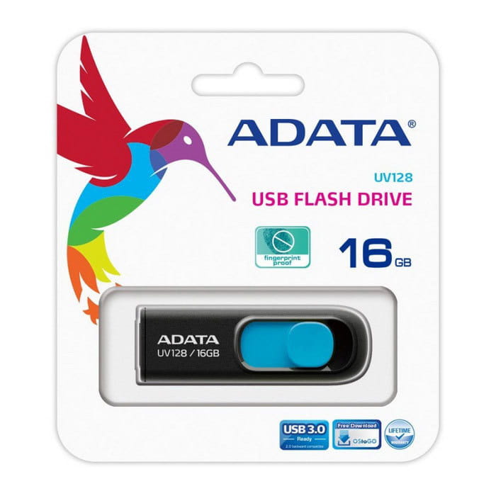 ADATA DashDrive UV128 / 16GB / Black Blue