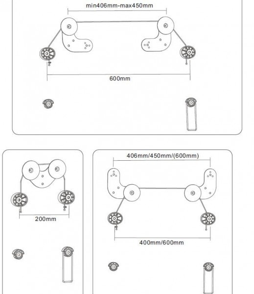 Wall Mount Reflecta MULTI-SLIM 60-6060