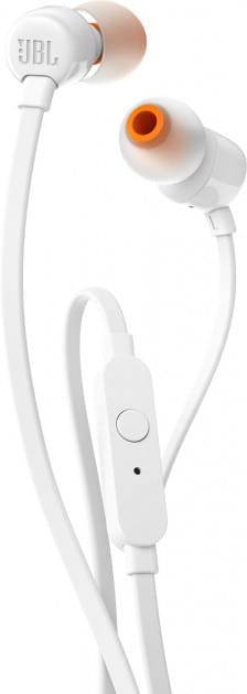 JBL T110 / In-ear / Pure Bass sound / Mic / White