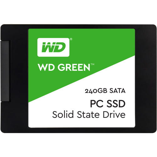 2.5" SSD Western Digital WDS240G1G0A Green / 240GB / 7mm / Silicon Motion SM2256S / NAND TLC / Green
