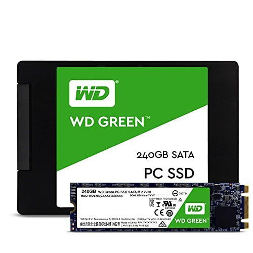 2.5" SSD Western Digital WDS240G1G0A Green / 240GB / 7mm / Silicon Motion SM2256S / NAND TLC / Green