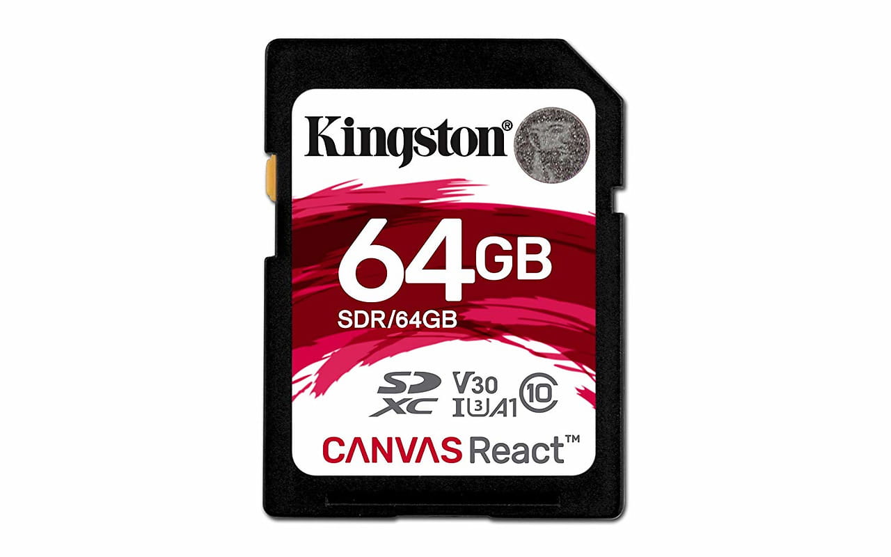 Kingston Canvas React SDR/64GB / 64GB / Ultimate 633x / Class10 UHS-I U3 /