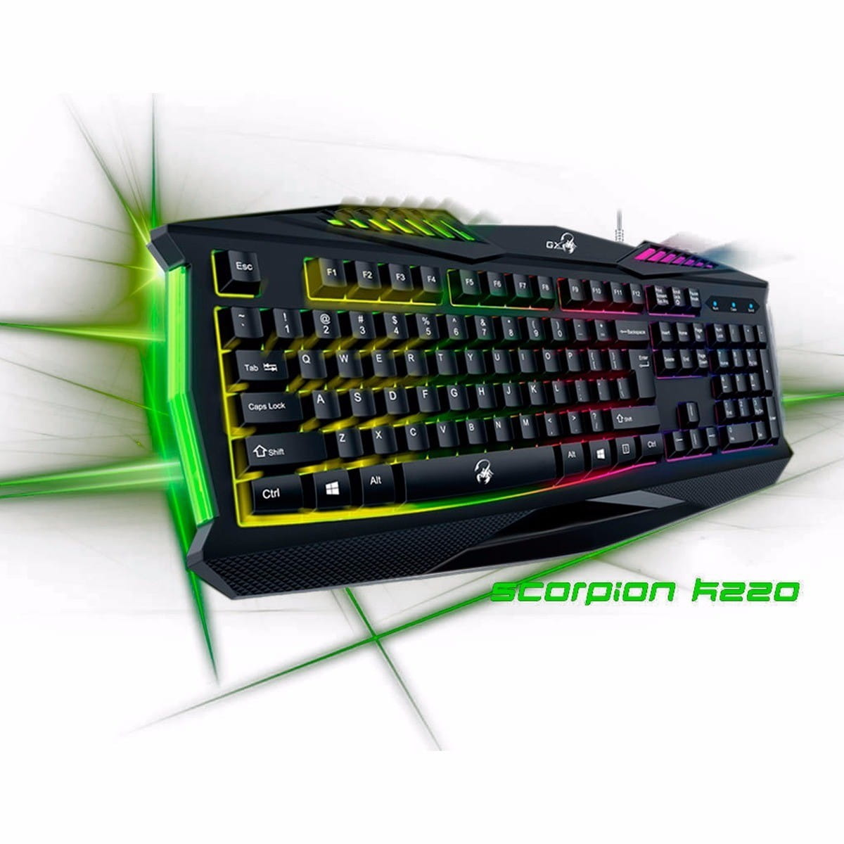 Keyboard Genius Scorpion K220 / 12 function keys / Backlight / Black