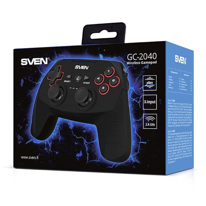 Gamepad SVEN GC-2040 / Wireless / Black