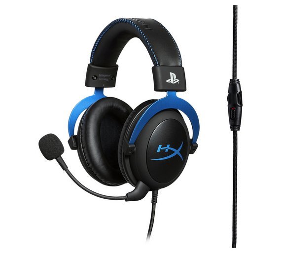 Headset Kingston HyperX Cloud PS4 HX-HSCLS-BL/EM Blue