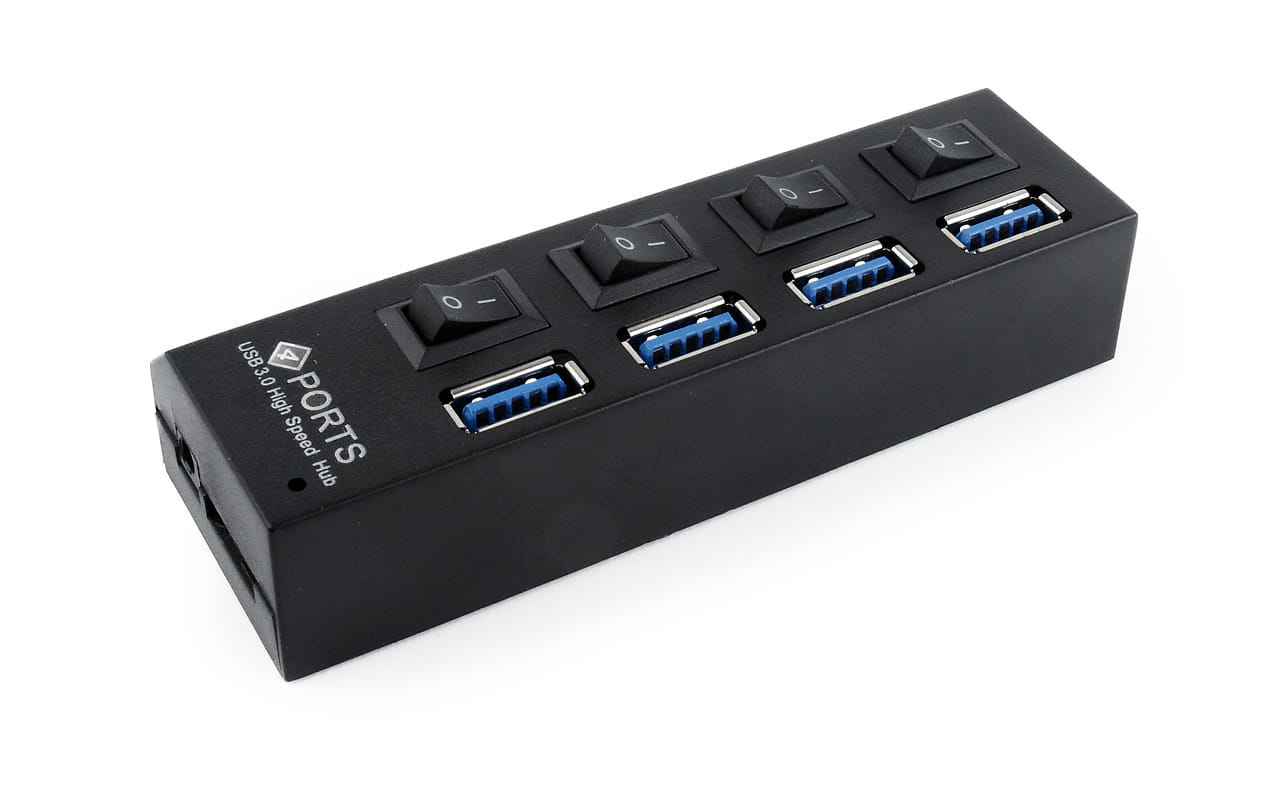 USB 3.0 Hub Gembird UHB-U3P4-22 / 4-port / Black