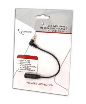 Audio cable Cablexpert CCAP-2535 Black