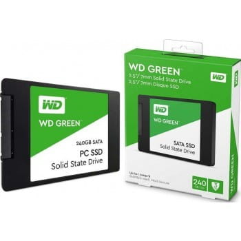 2.5" SSD Western Digital WDS240G2G0A Green / 240GB / 7mm / Silicon Motion / SLC / Green