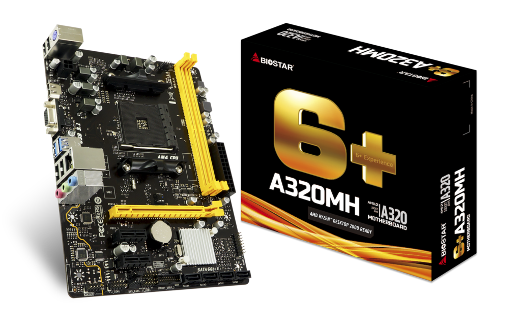MB Biostar A320MH / mATX / Socket AM4 / AMD A320 / Dual 2xDDR4-2667 /