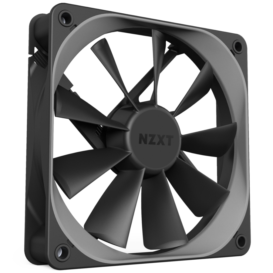 PC Case Fan NZXT Aer F / 120x120x26mm / 22-31dB / 41-63CFM / RF-AF120-B1 /