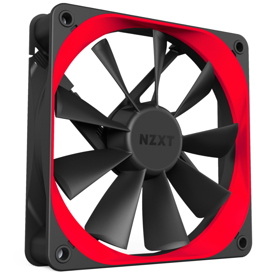 PC Case Fan NZXT Aer F / 120x120x26mm / 22-31dB / 41-63CFM / RF-AF120-B1 /
