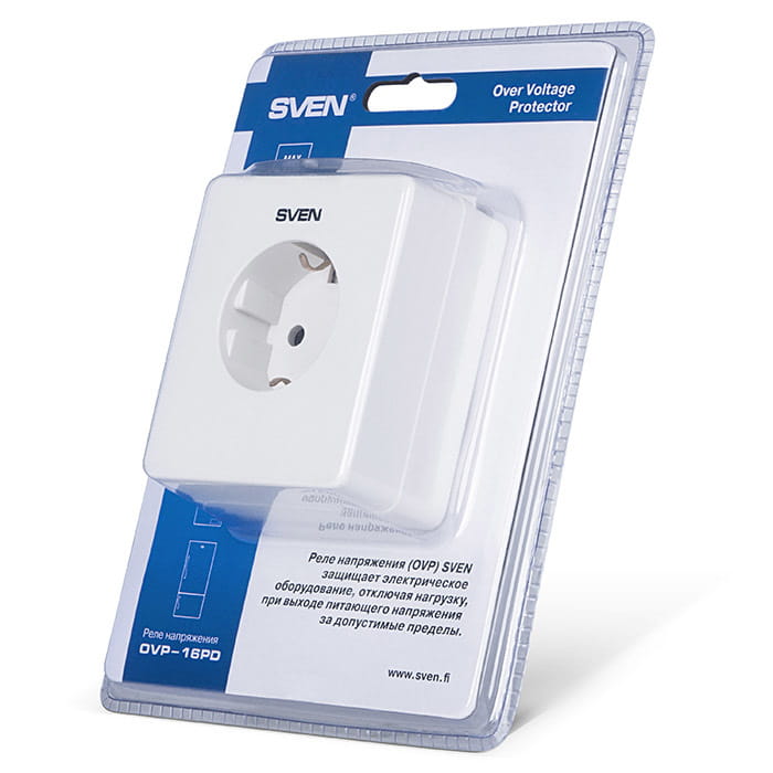 Surge Protector Sven OVP-16PD / 1Sockets / White