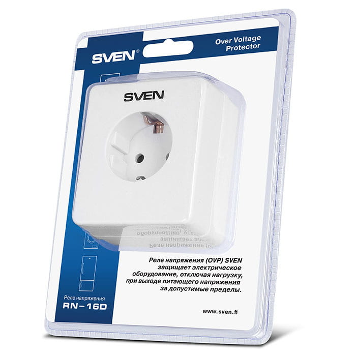 Surge Protector Sven RN-16D / 1Sockets / White