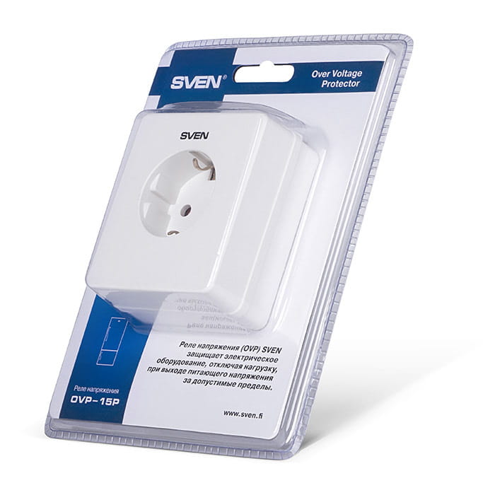 Surge Protector Sven OVP-15P / 1Sockets / White