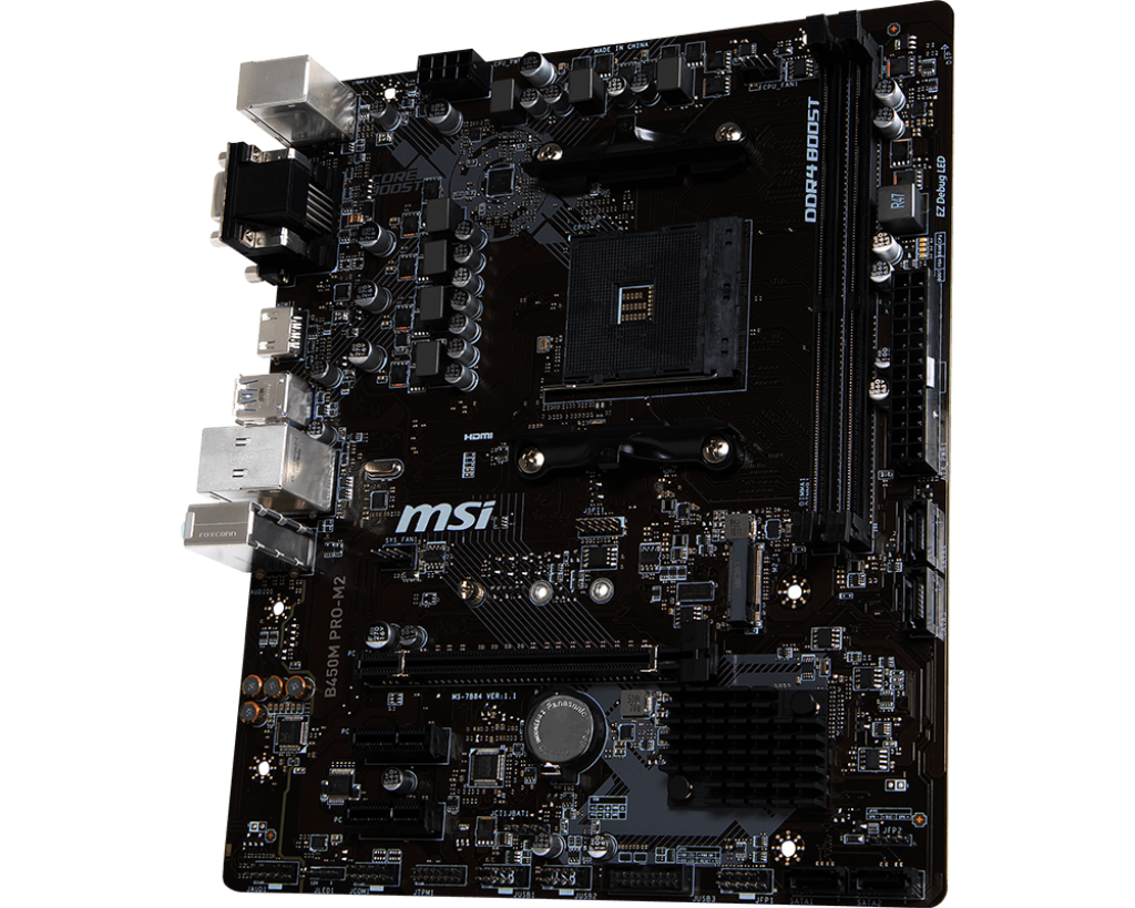 MB MSI B450M PRO-M2 / mATX / Socket AM4 / AMD B450 / Dual 2xDDR4-3466 /