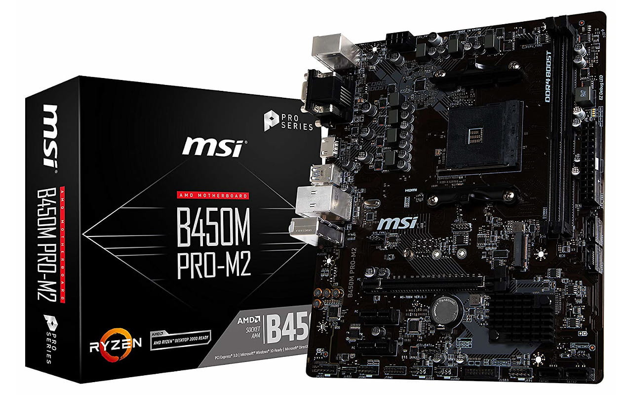 MB MSI B450M PRO-M2 / mATX / Socket AM4 / AMD B450 / Dual 2xDDR4-3466 /
