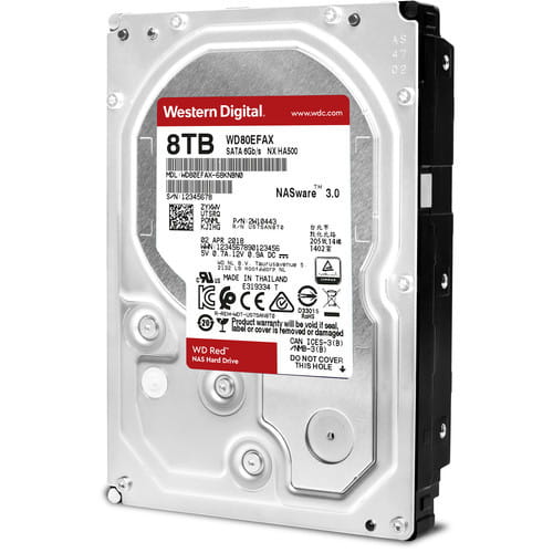 3.5'' HDD Western Digital WD80EFAX Caviar Red NAS / 8.0TB / 256MB / IntelliPower /