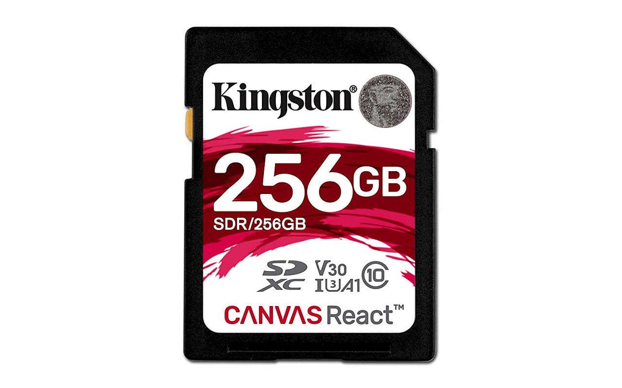 SD Kingston Canvas React SDR/256GB / 256GB / Ultimate 633x / Class10 UHS-I U3 /