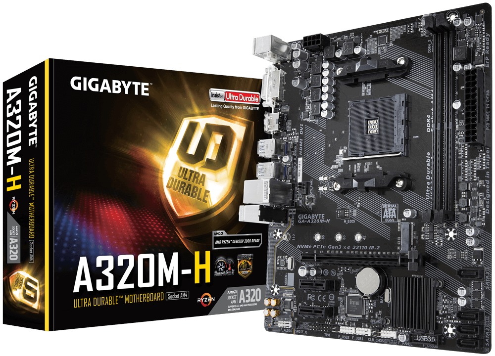MB GIGABYTE GA-A320M-H / AM4 / A320 / mATX /